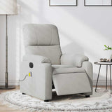 Fauteuil inclinable de massage électrique gris clair