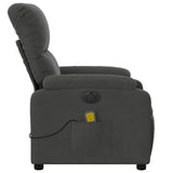Fauteuil inclinable de massage électrique gris foncé
