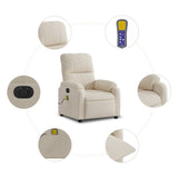 Fauteuil inclinable de massage électrique beige