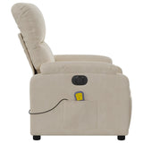 Fauteuil inclinable de massage électrique beige