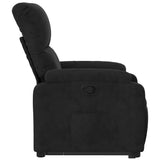 Fauteuil inclinable noir tissu microfibre