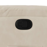 Fauteuil inclinable beige tissu microfibre