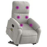 Fauteuil inclinable de massage électrique gris clair