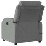 Fauteuil inclinable de massage électrique gris foncé tissu