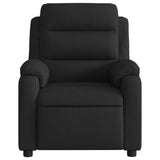 Fauteuil de massage inclinable électrique Noir Tissu