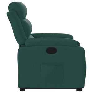 Fauteuil inclinable vert foncé tissu