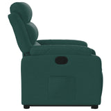 Fauteuil inclinable vert foncé tissu