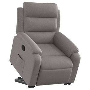 Fauteuil inclinable taupe tissu