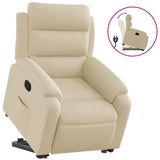 Fauteuil inclinable Crème Tissu