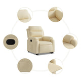 Fauteuil inclinable Crème Tissu