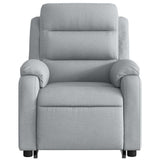 Fauteuil de massage inclinable Gris clair Tissu