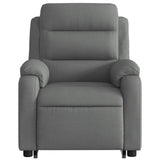 Fauteuil de massage inclinable Gris foncé Tissu