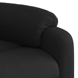 Fauteuil de massage inclinable Noir Tissu