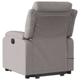 Fauteuil inclinable de massage Taupe Tissu