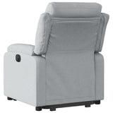 Fauteuil inclinable électrique gris clair tissu