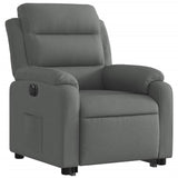 Fauteuil inclinable électrique gris foncé tissu