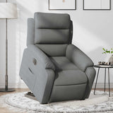 Fauteuil inclinable électrique gris foncé tissu