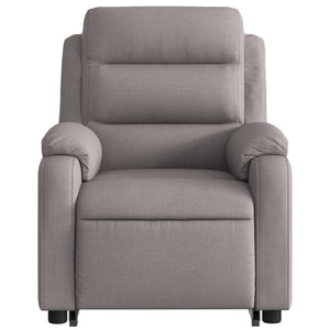Fauteuil inclinable électrique taupe tissu
