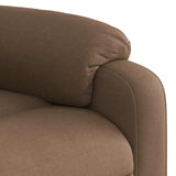 Fauteuil inclinable de massage électrique Marron Tissu