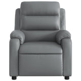 Fauteuil inclinable électrique Gris Similicuir