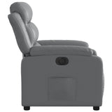 Fauteuil inclinable électrique Gris Similicuir