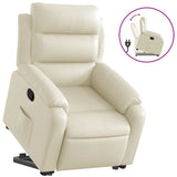 Fauteuil inclinable Crème Similicuir