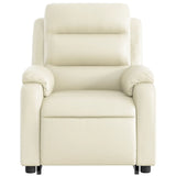 Fauteuil inclinable Crème Similicuir