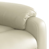 Fauteuil inclinable Crème Similicuir