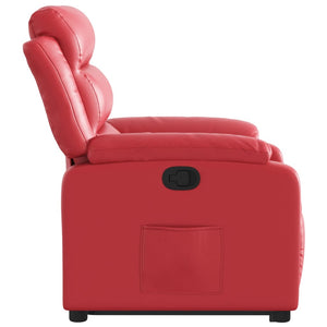 Fauteuil inclinable Rouge Similicuir