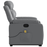 Fauteuil inclinable de massage Gris Similicuir