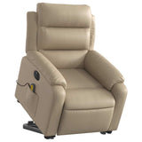 Fauteuil inclinable de massage électrique cappuccino similicuir