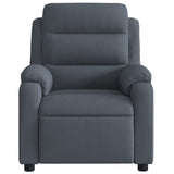 Fauteuil inclinable électrique Gris foncé Velours