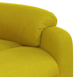 Fauteuil inclinable électrique jaune velours