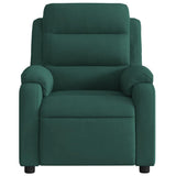 Fauteuil inclinable de massage électrique vert foncé velours