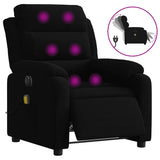 Fauteuil inclinable de massage électrique noir velours