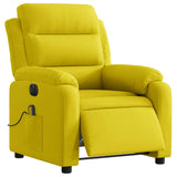 Fauteuil inclinable de massage électrique jaune velours