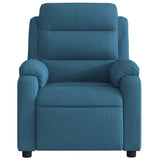 Fauteuil inclinable de massage électrique bleu velours