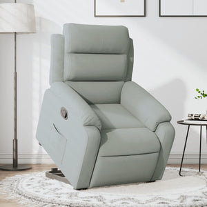 Fauteuil inclinable Gris clair Velours