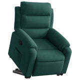 Fauteuil inclinable Vert foncé Velours