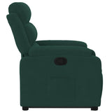 Fauteuil inclinable Vert foncé Velours