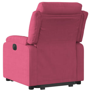 Fauteuil inclinable Rouge bordeaux Velours