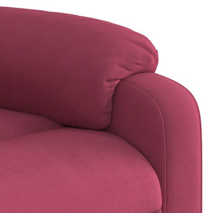Fauteuil inclinable Rouge bordeaux Velours