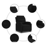 Fauteuil inclinable Noir Velours