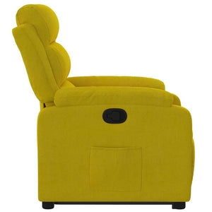 Fauteuil inclinable Jaune Velours