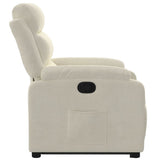 Fauteuil inclinable Crème Velours