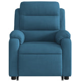 Fauteuil inclinable bleu velours