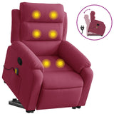 Fauteuil de massage inclinable Rouge bordeaux Velours