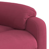 Fauteuil de massage inclinable Rouge bordeaux Velours