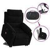 Fauteuil de massage inclinable Noir Velours