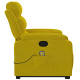 Fauteuil de massage inclinable Jaune Velours
